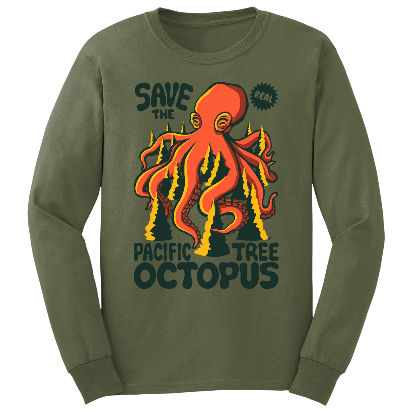 Pacific Tree Octopus Long Sleeve T-Shirt